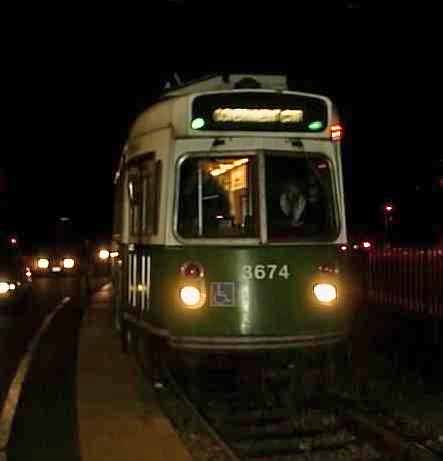 MBTA Boston Kinki-Sharyo streetcar 3674